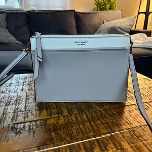 Kate Spade, Women’s Gray and White Purse w/ Zipper
